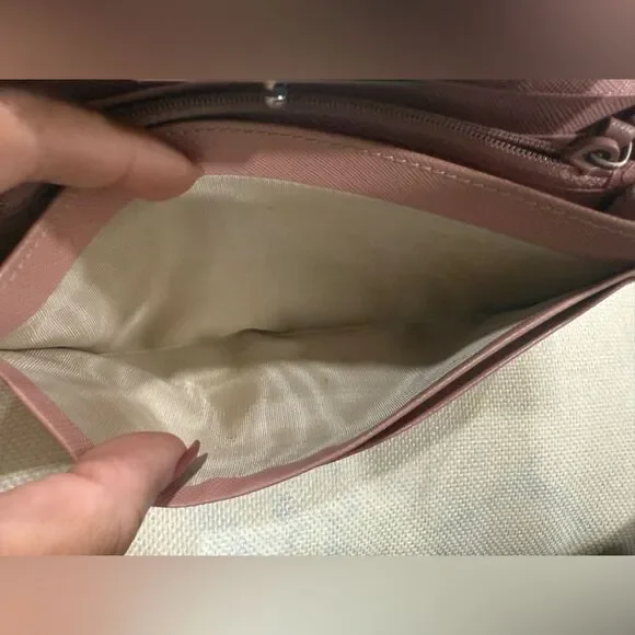 Prada Saffiano Leather Pink Continental Long Wallet Authentic - Picture 10 of 15